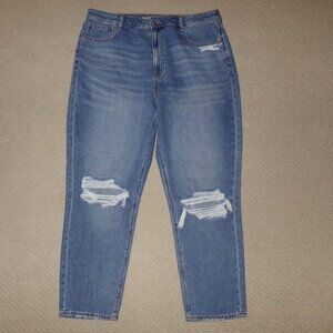 AMERICAN EAGLE DISTRESSED MOM JEANS SZ 18 REG